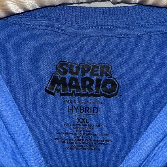 NINTENDO SUPER MARIO HYBRID TSHIRT SIZE XXL - Picture 3 of 4